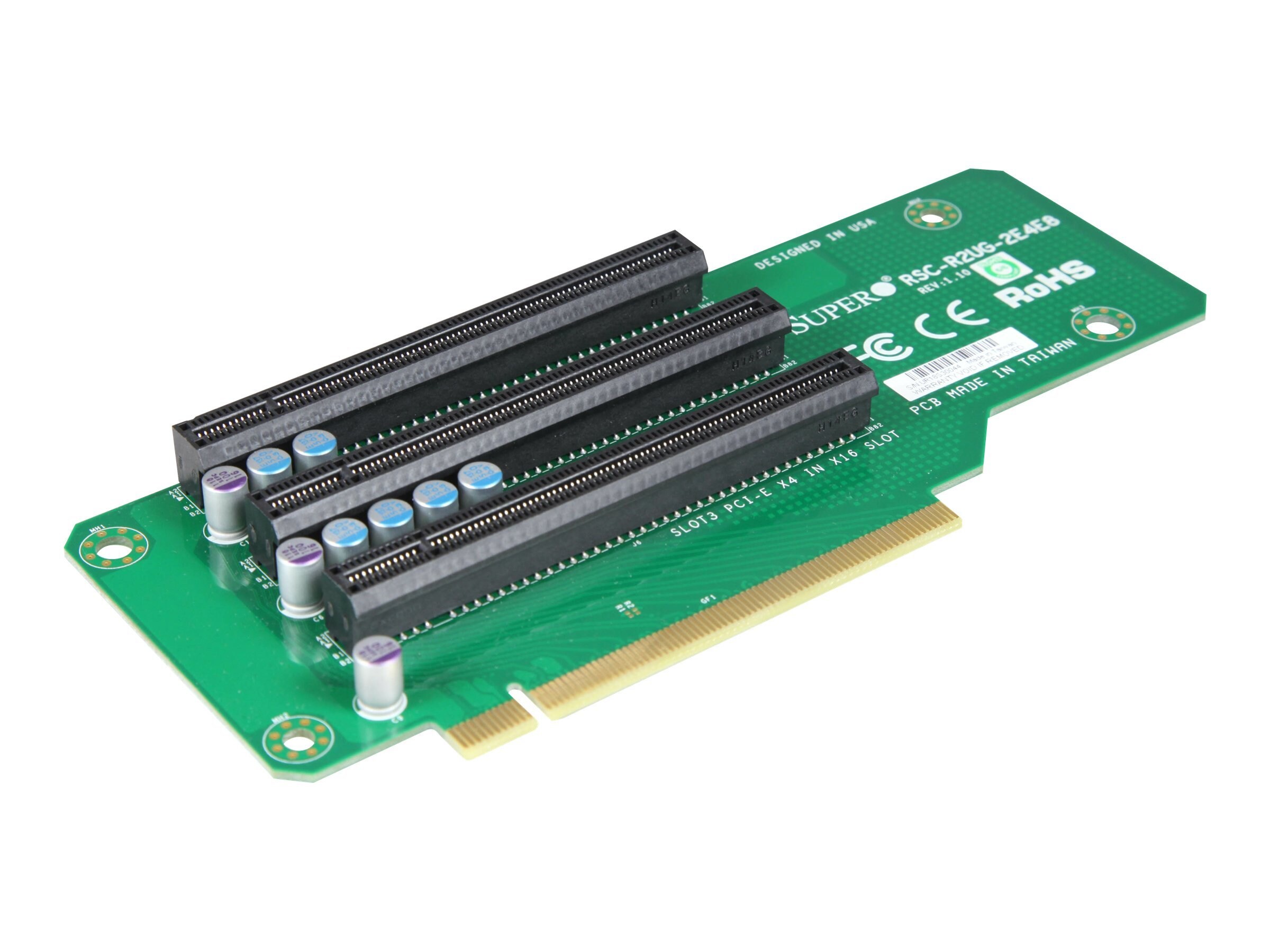 Replacement for PARTS-RSC-R2UU-2E4E8 2U UIO Riser Card W// 2 PCI-E X4 /& 1 PCI-E X8 Slots